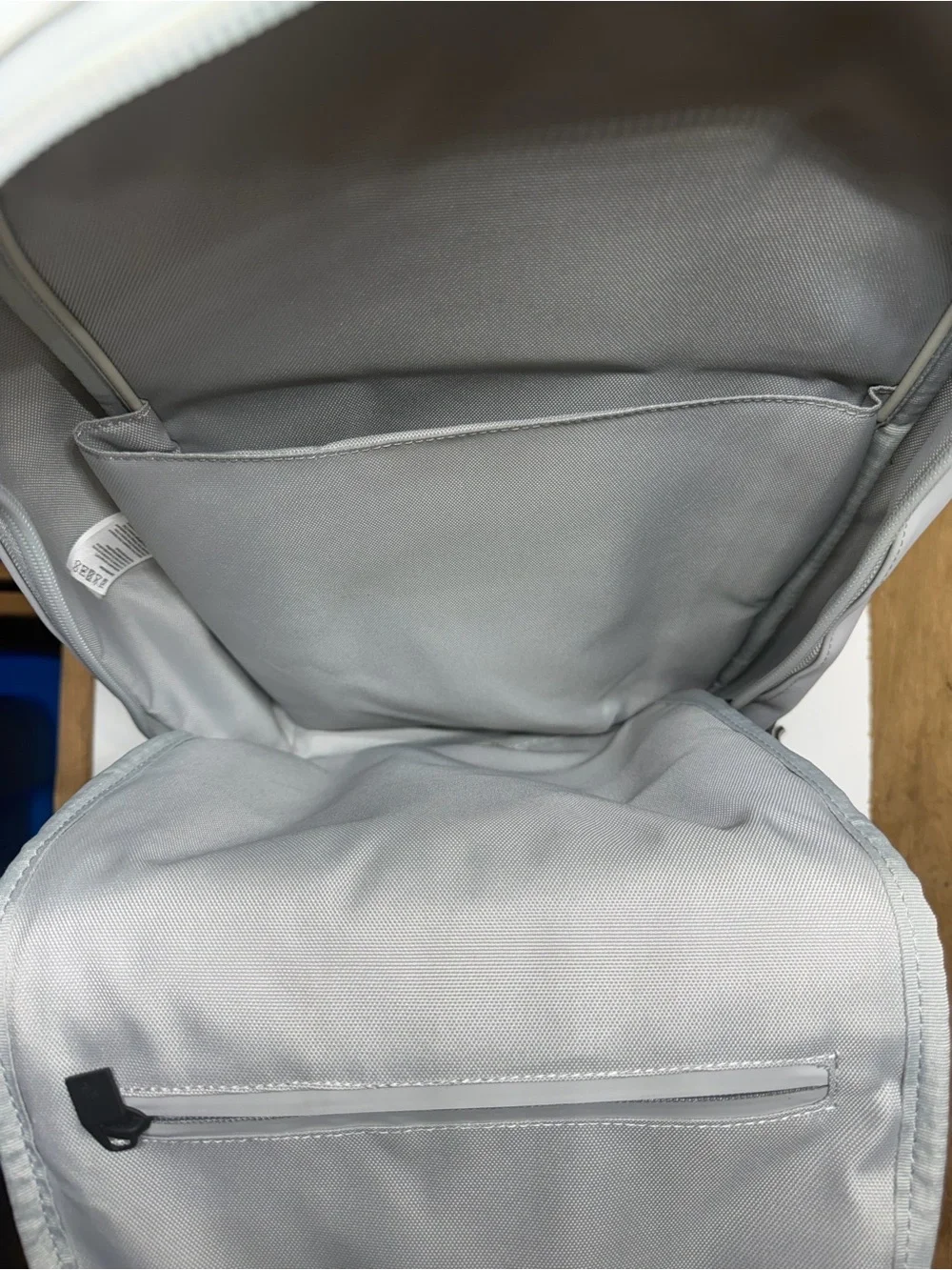 RAINS Waterproof Backpack Light Gray Removable Front Pouch Laptop Bag
